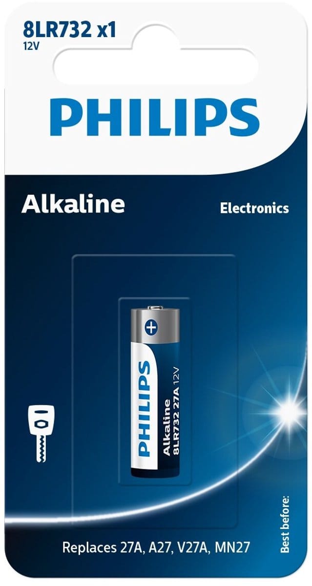 Philips 27A A27 8LR7332 MN27 Alkaline 12V Batterij 1 Stuk