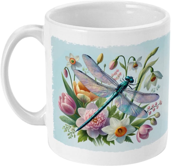Mok | Bloemen - Libelle | 325ml