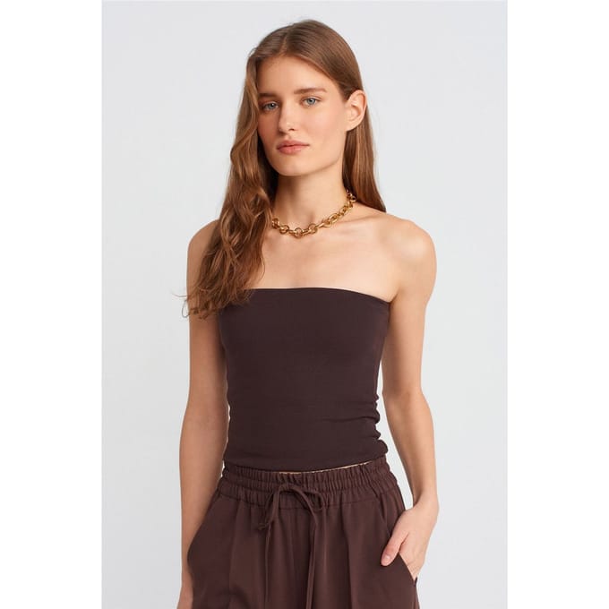 Strapless Bodycon Bandeau Blouse
