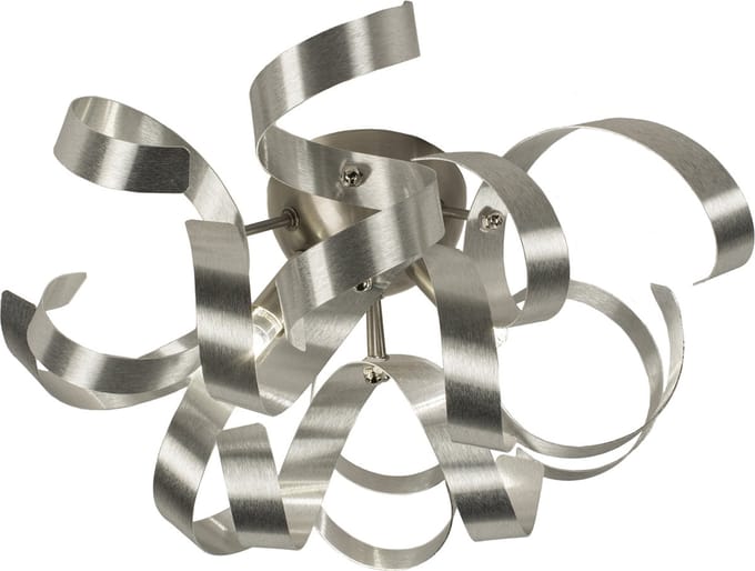Lumidora Plafondlamp 74777 - Plafonniere - ATOMA - 2 Lichts - G9 - Aluminium - Staalgrijs - Metaal - ⌀ 30 cm