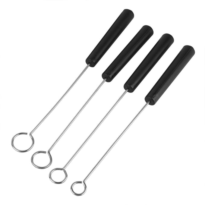 10 stuks DIY Bakbenodigdheden Roestvrij Staal Chocolade Doopvork Set black
