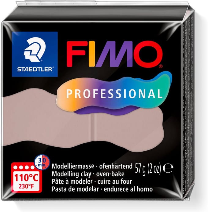 FIMO professional - ovenhardende boetseerklei - blok 57 gr - taupe
