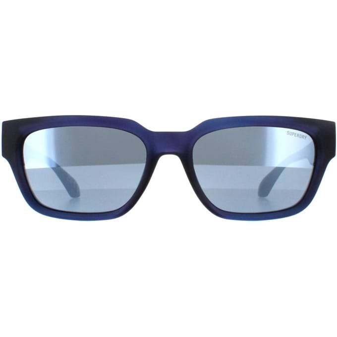 Superdry 5004 106 mat marine zilver spiegel zonnebril
