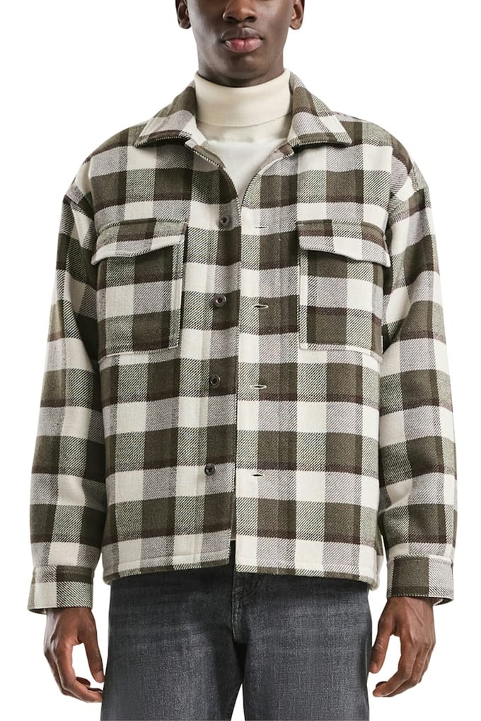 s.Oliver -qs Jackets Outdoor Offwhite Maat: M | Lichte Jassen Outlet | Heren | Bruin