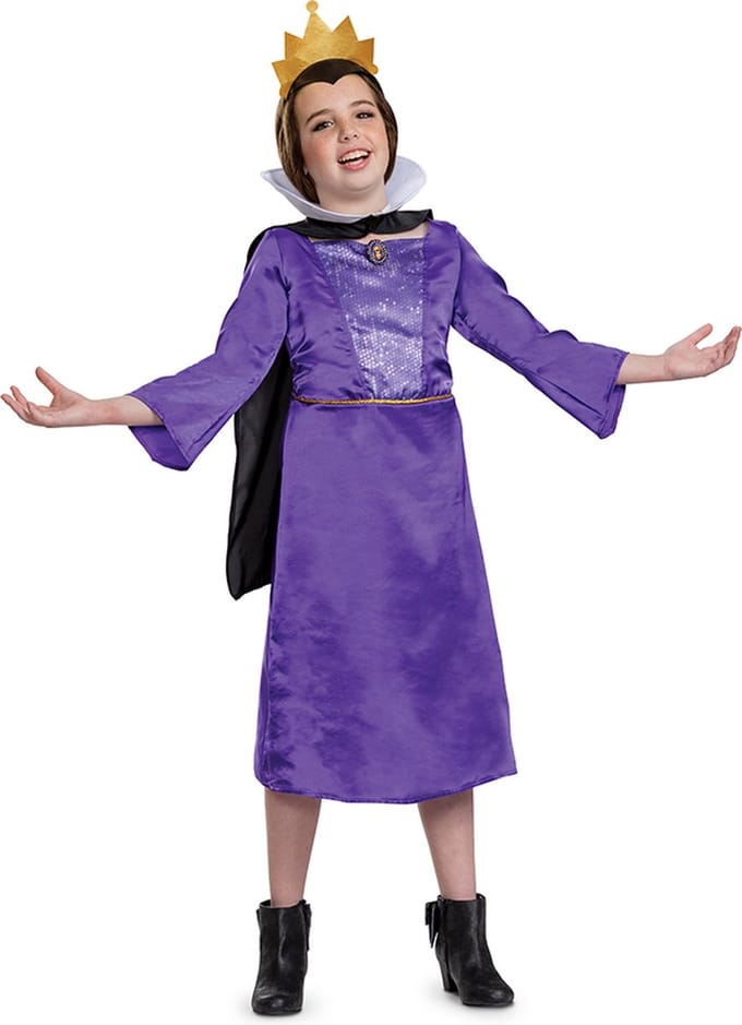 DISNEY - VILLAINS, Evil Koningin jurk Classic, Maat M (7-8 jaar), Meisjes