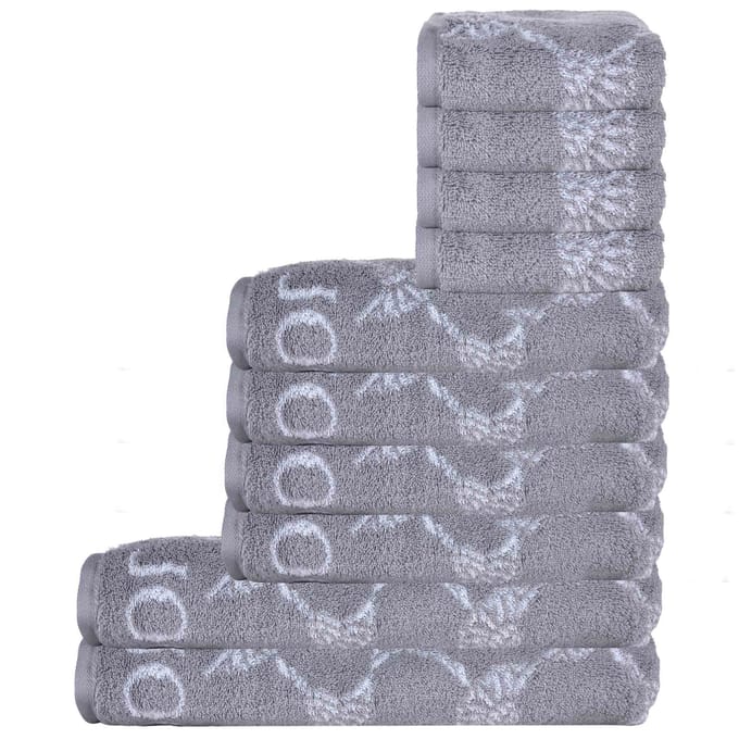 JOOP! Handdoek Een maat, 50x100 Set van 10