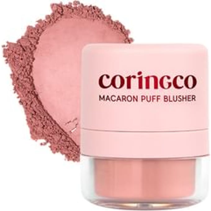 CORINGCO - Macaron Puff Blusher - 3 Colors #01 Rose Cream