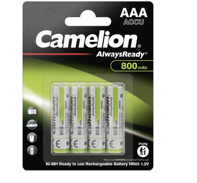 Camelion Always Ready – AAA – 4 stuks