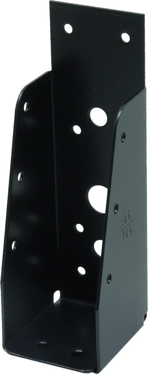 Wovar Balkdrager Zwart Zonder Lip voor 4.5 x 14.5 cm Balken | Per Stuk
