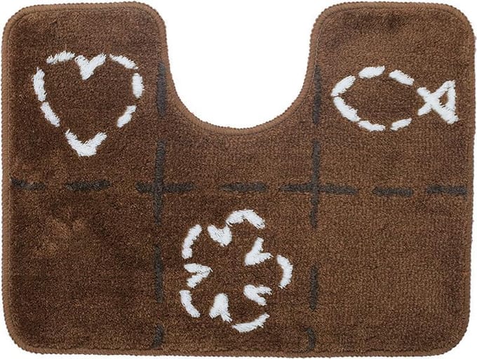 Sealskin Tack Toiletmat 45x60 cm - Acryl - Bruin