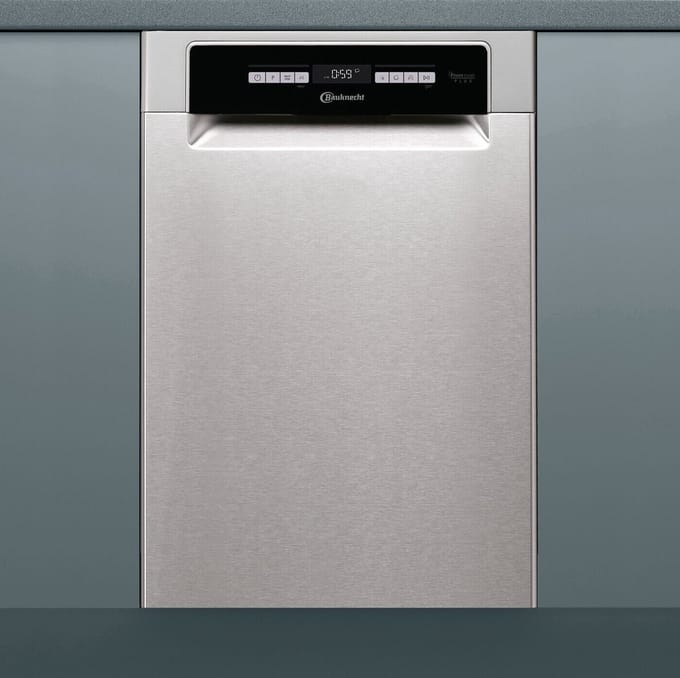 Bauknecht BSUO 3O33 PF X | Onderbouw vaatwasser | 45 cm | RVS
