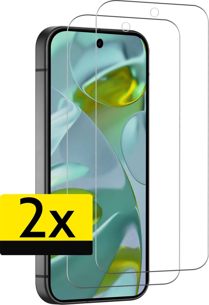 Screenprotector - Geschikt voor Google Pixel 9 - 2 Stuks - Extra Sterk - Beschermglas - Gehard Glas - Tempered Glass - Screen Protector