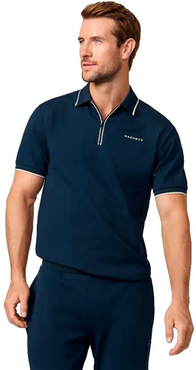 Hackett City Korte Mouw Poloshirt Blauw 2XL Man