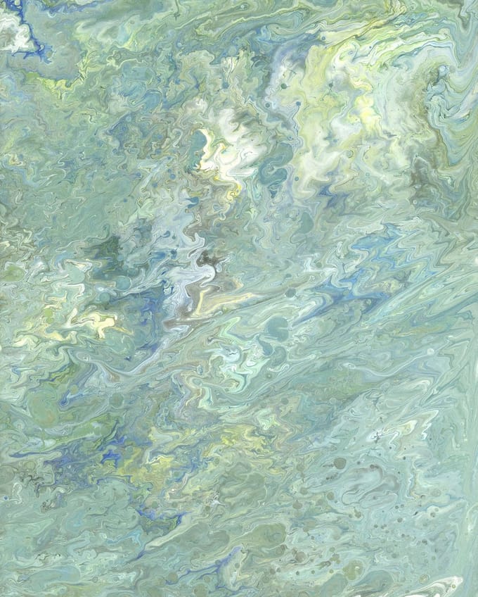 Komar Colours - Fotobehang Flow Reflection - Behang - Inclusief Lijm - 200 x 250 CM.