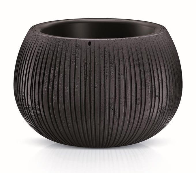 Prosperplast -BETON BOWL  / bloempot met inzet / Zwart