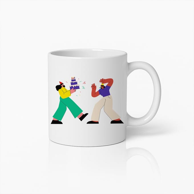 Leuke Verjaardagsverrassing Mok – Speelse Feestkoffiebeker 330ml