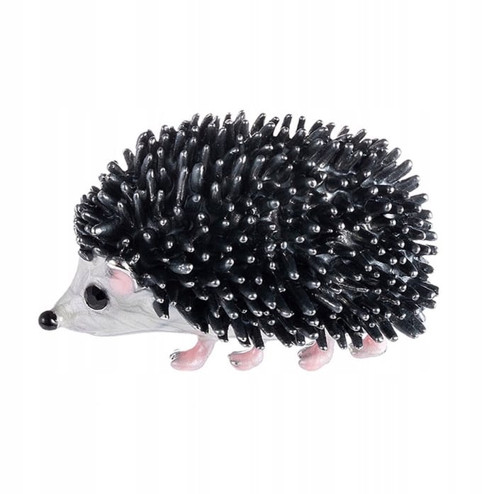 PINETS Brosche Egel Zilverkleurig - Stijlvolle Dierenbroche