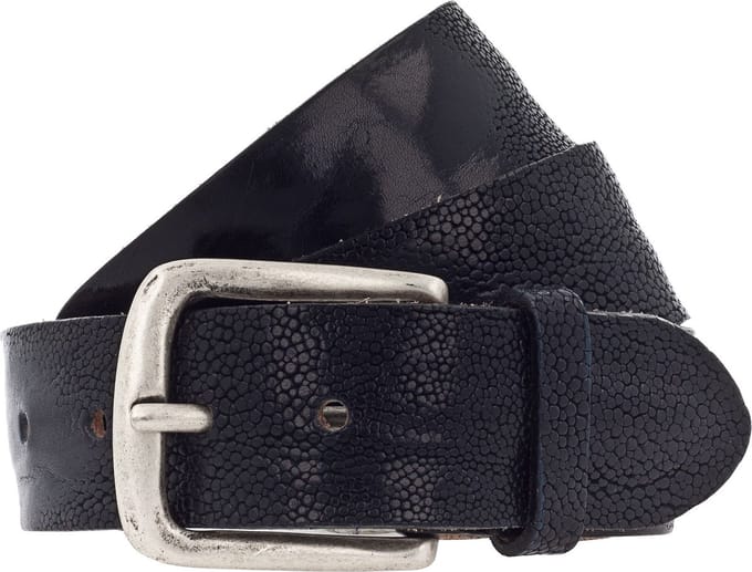 Vanzetti Leren Riem 40mm Leather Belt W105 Marine Blauw