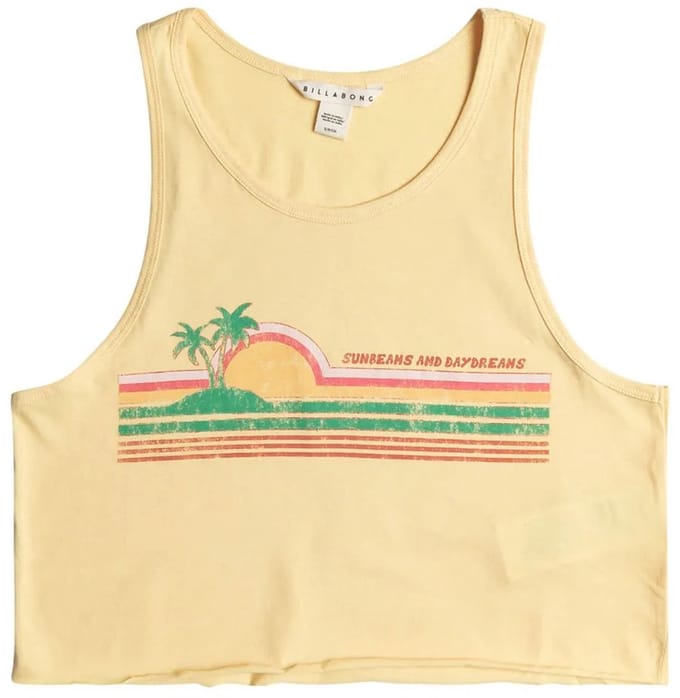 Billabong Lover Boy Top Zonder Mouwen Geel S Vrouw
