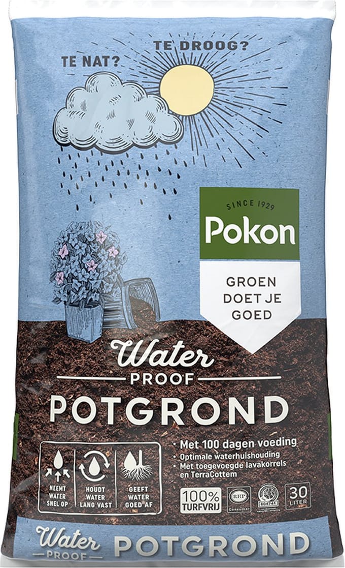 Pokon Waterproof Potgrond - Universeel Potgrond - voor buiten - 30L