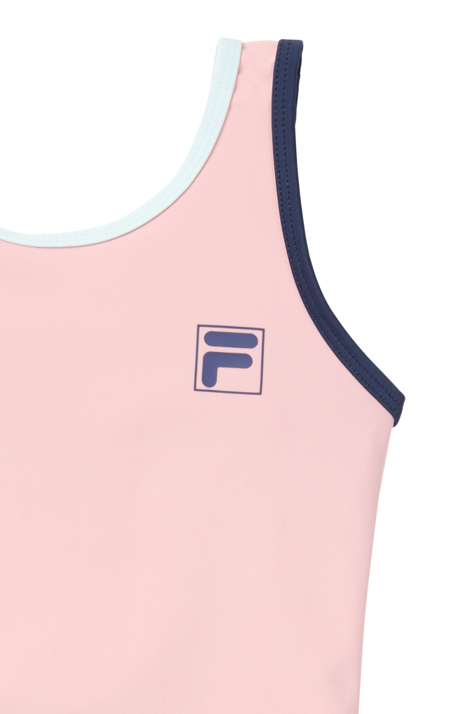 FILA Pratolino Logo Scoop Back Swimsuit Mellow Rose Größe: 86/92 | Bademode Outlet | kids | Rosa