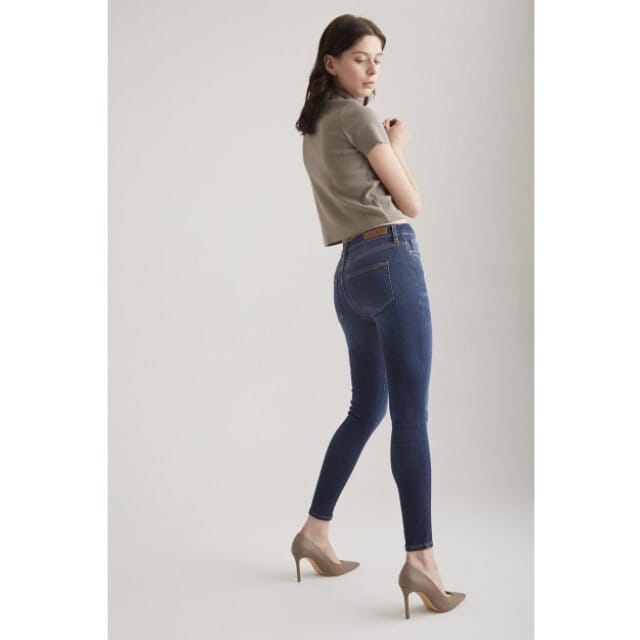 COJ - Sophia - Dames Skinny Jeans - Dark Vintage Blue