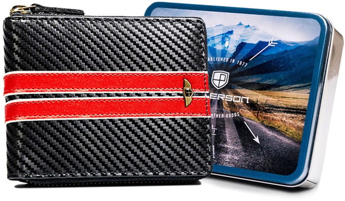 Peterson - Lederen Sport Portemonnee met Rits - Horizontaal Design - RFID Bescherming