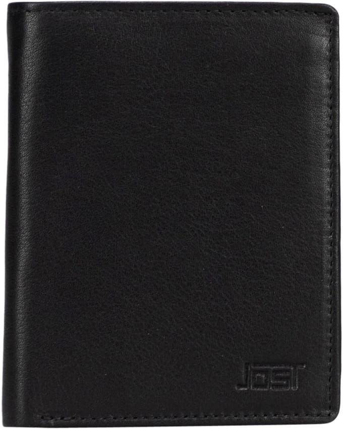 JOST Leren portemonnee Odense Wallet Black zwart