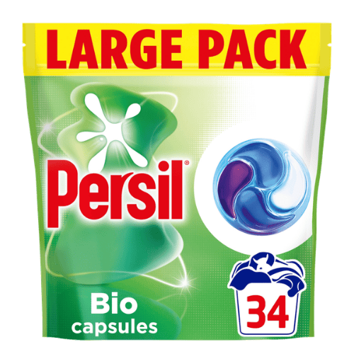 Persil Bio 4-in-1 Snel Oplossende Wasmiddelcapsules – 34 Stuks
