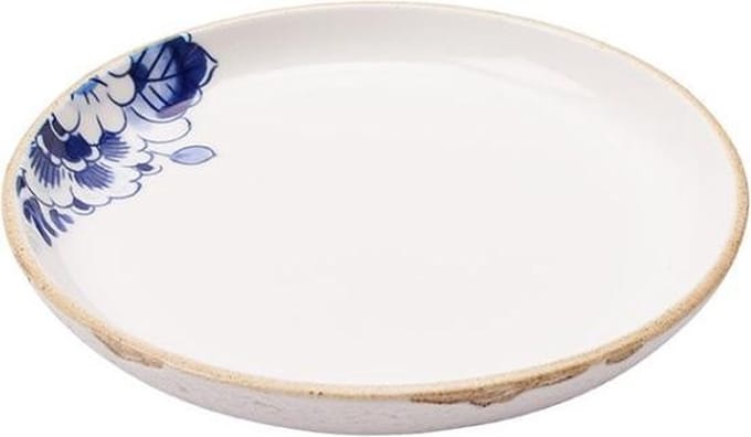 Heinen Delfts Blauw - Gebaksbord Blauw Bloesem - Porselein - 15 cm