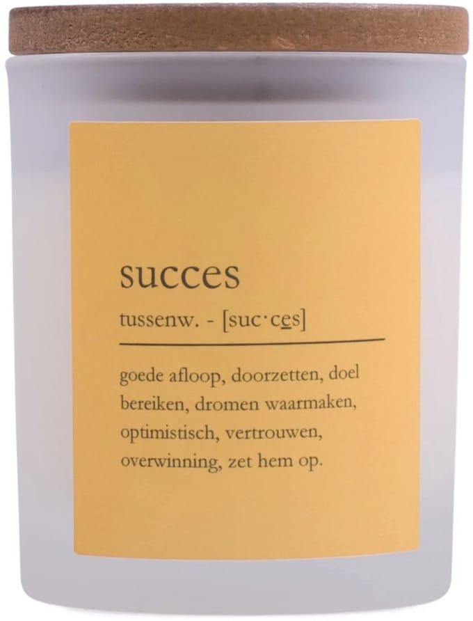 Bon Sens - Geurkaars "Succes" - Sandelhout & Musk