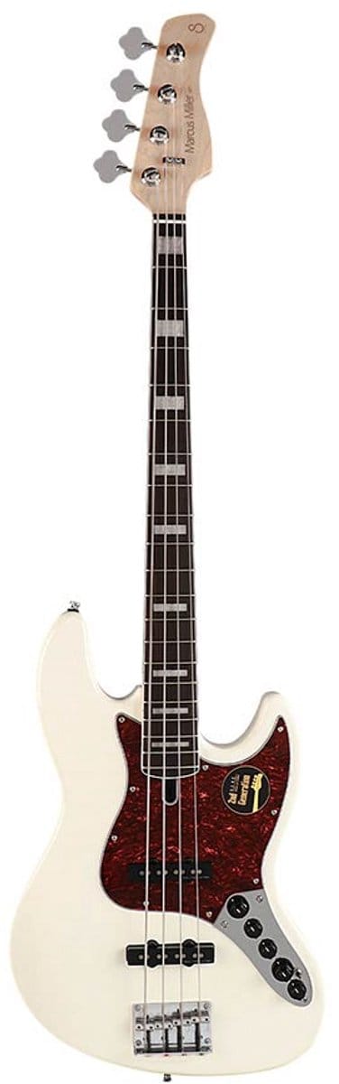 Sire Marcus Miller V7 2nd Gen Alder 4 Antique White - Elektrische basgitaar - wit