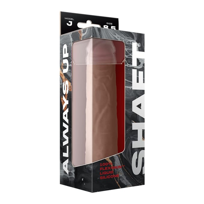 Shaft Dildo - beige - 21,6 cm - Zuignap - Dubbele Stimulatie