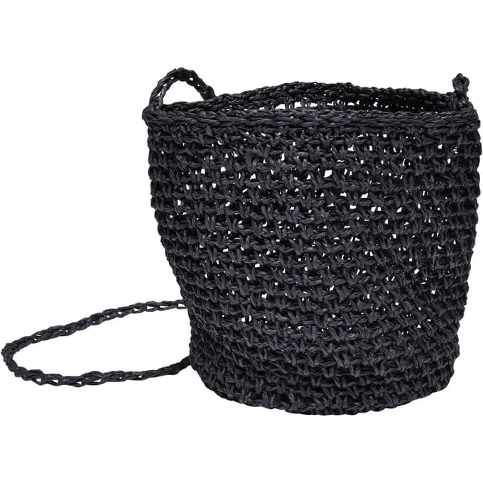 Urban Classics - Mini Nature Bast Crossbody tas - Zwart