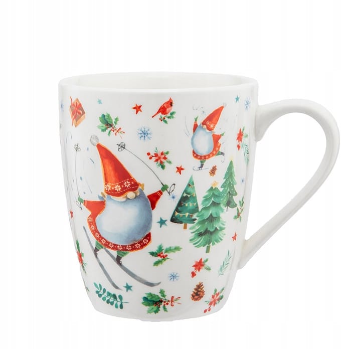 Keramische Mok Winterkabouters 400ml - Feestelijk Cadeau