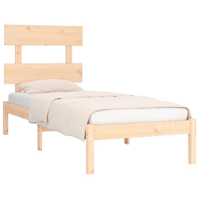 vidaXL - Bedframe - massief - hout - 90x190 - cm