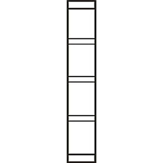 Eindwand, voor stalen rek PROGRESS 2000, H 1900 x D 400 mm, zwart