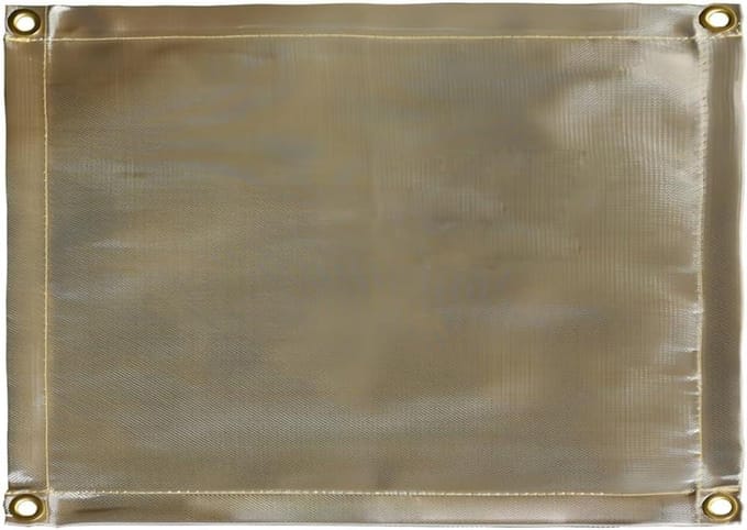 Vuurkorf Mat - Hittebestendig Onderkleed - Buiten Koken - Vlamvertragend - 80x95 cm - Zwart