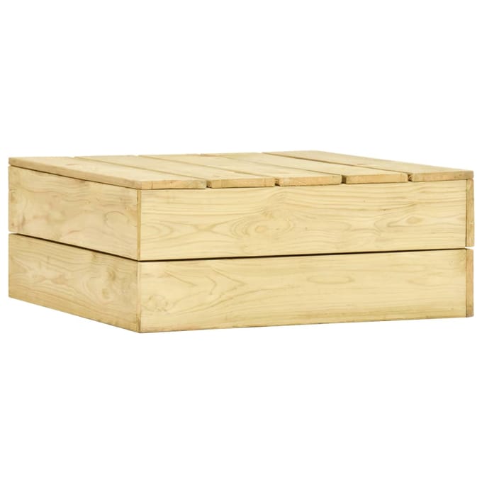 vidaXL - Tuintafel - 75x75x31 - cm - geïmpregneerd - grenenhout