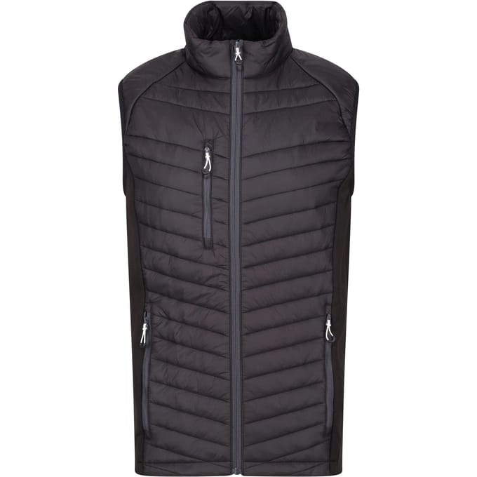 Regatta Heren Navigate Gewatteerd Hybride Gilet (Marine/Seal Grijs)