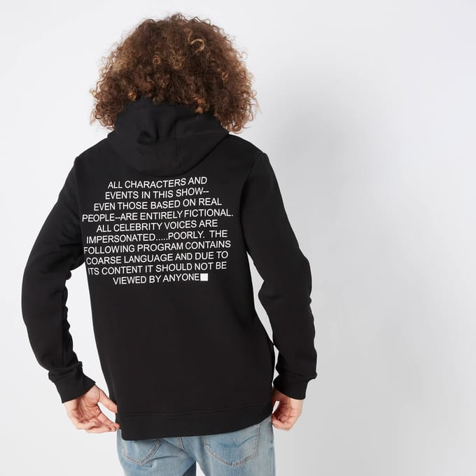 South Park Disclaimer Hoodie - Zwart - S
