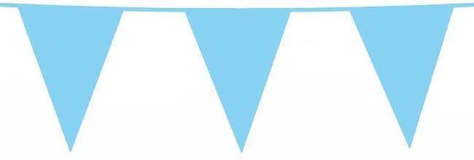 Vlaggenlijn 10 Meter Polyetheen Lichtblauw babyblauw