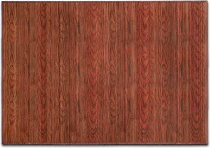 FLOORDIREKT Vloerkleed - Bamboe - Tapijt - Magenta - Bruin - 150 x 200 cm