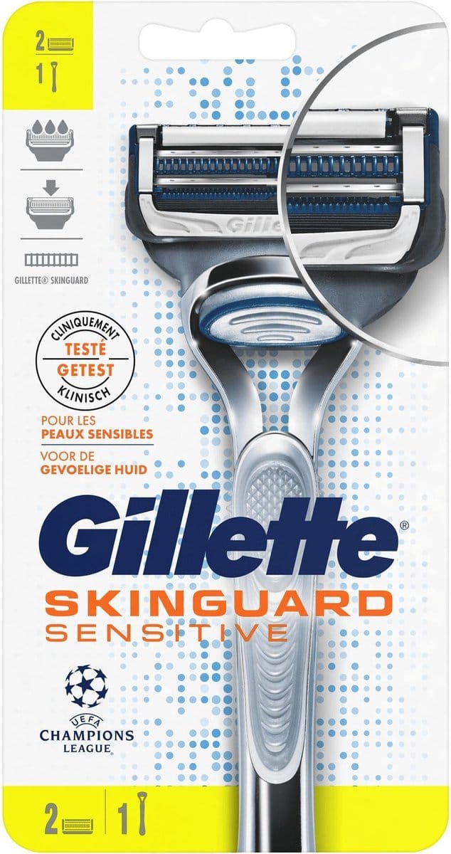 Gillette Skinguard Sensitive Scheersysteem + 1 Scheermesje Mannen
