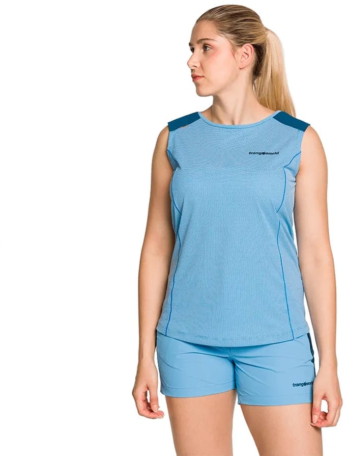 Trangoworld Rainier Mouwloos T-shirt Blauw M Vrouw