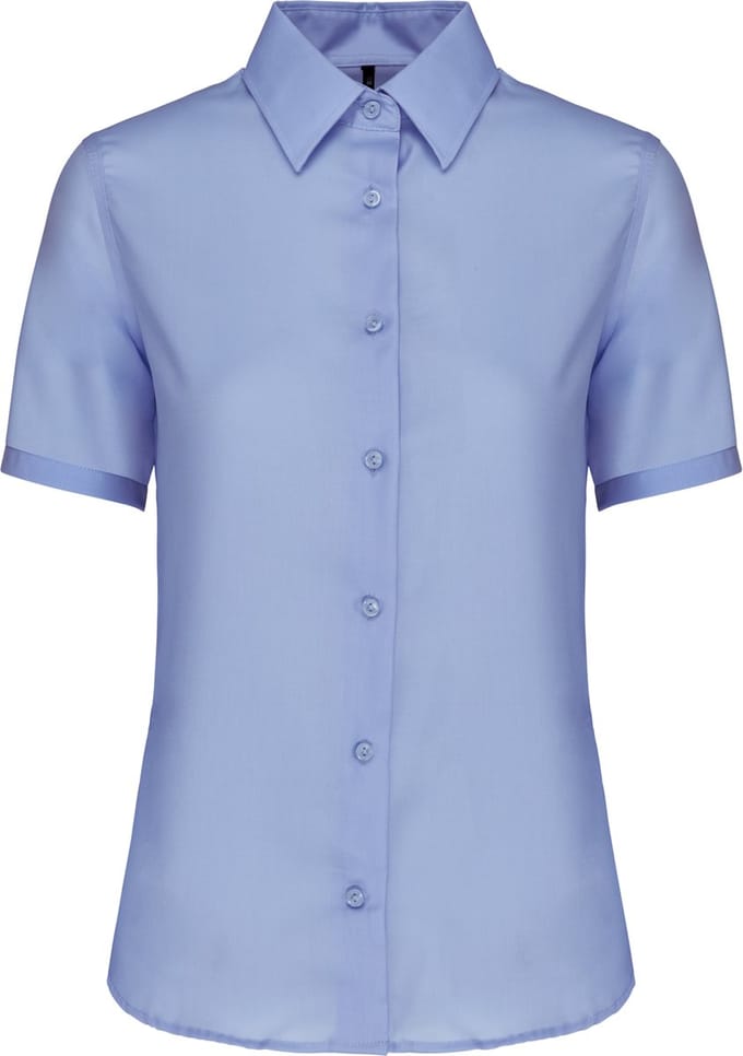 Kariban Dames non-iron blouse korte mouwen K540 - Bright Sky - S