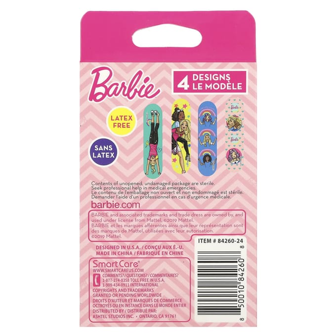 Barbie, Plakstrips, 20 stuks white