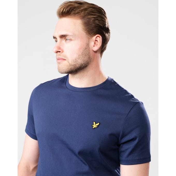 Lyle and Scott Blauw T-shirt - Maat M - Heren
