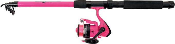 Albatros - Tele Combo Pink - Telescopische werphengel & molen - 240cm - Pink