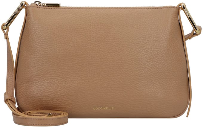COCCINELLE Leren Schoudertas Magie Mini Bag Skin Lichtbruin